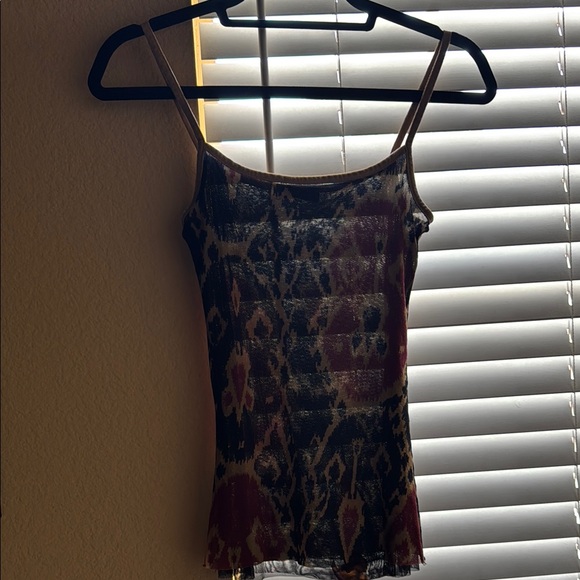 Brown and Red Fitted Camisole Top - Picture 2 of 7